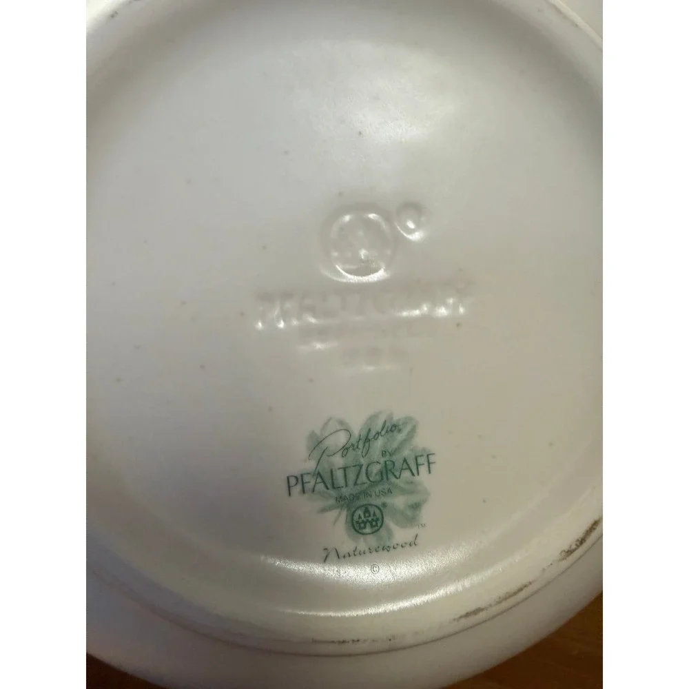 Pfaltzgraff Naturewood Nesting Mixing Bowl Set of 3 Stoneware USA